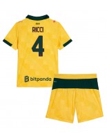 Otroške Nogometnih dresov AC Milan Samuele Ricci #4 Tretji 2025-26 Kratki rokavi (+ hlače)